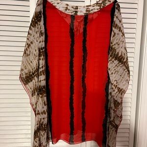 Poncho Style Polyester Top